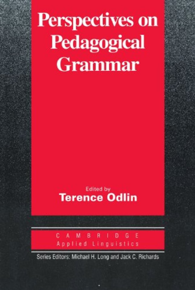 Perspectives on Pedagogical Grammar