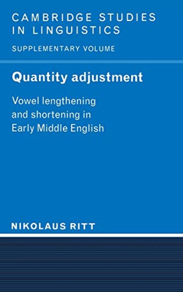 Quantity Adjustment