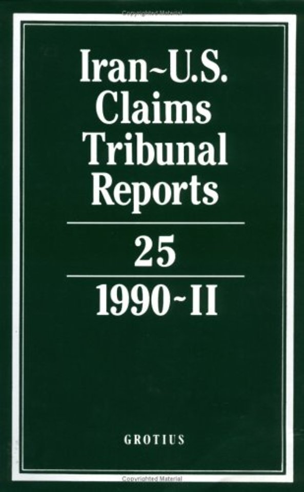 Iran-U.S. Claims Tribunal Reports: Volume 25