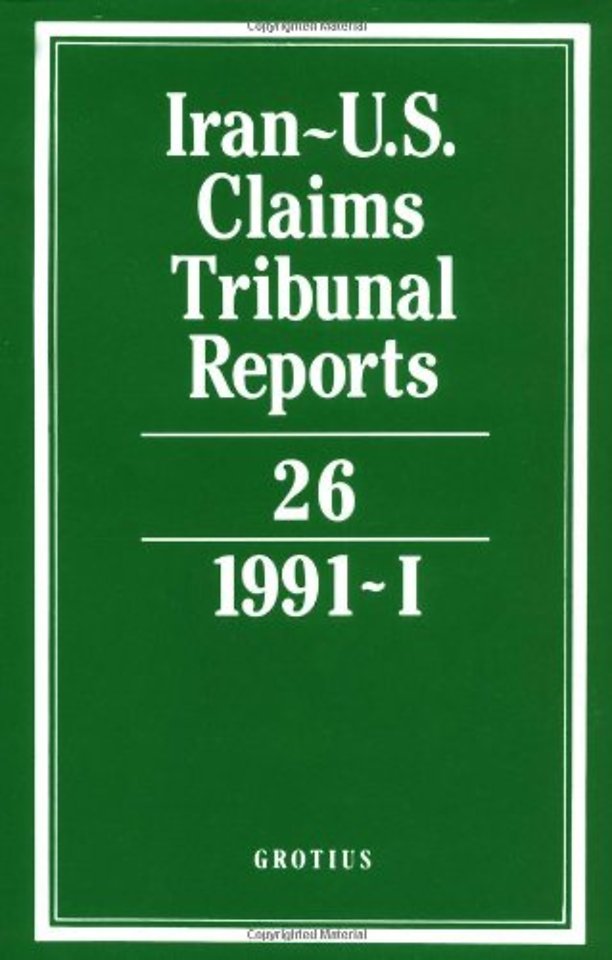 Iran-U.S. Claims Tribunal Reports: Volume 26