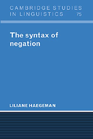 The Syntax of Negation
