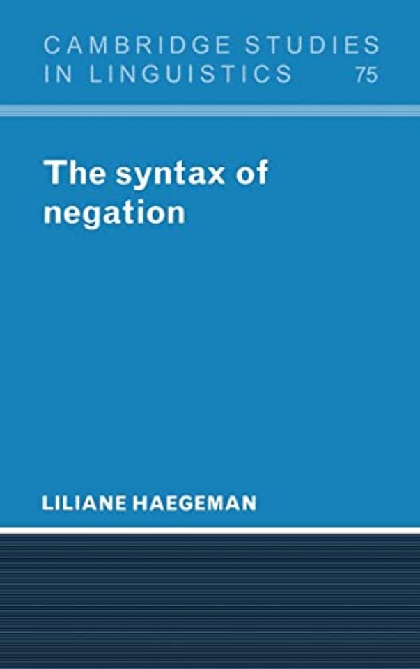 The Syntax of Negation