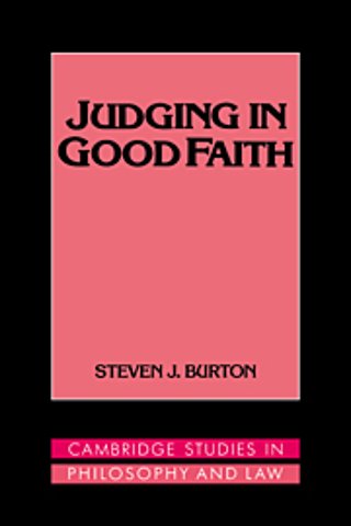 Judging in Good Faith