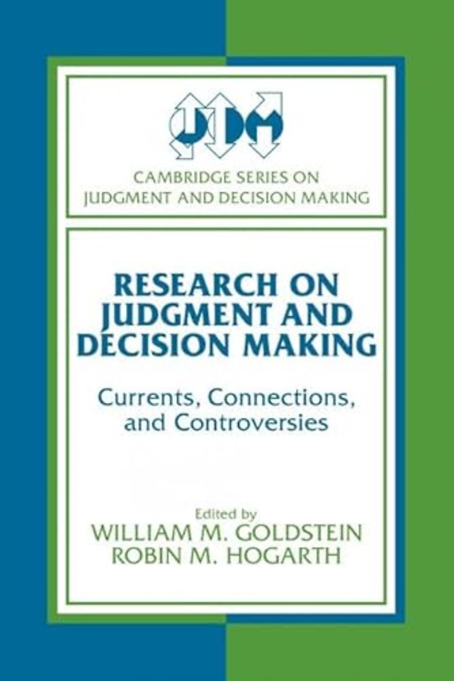 Research on Judgment and Decision Making