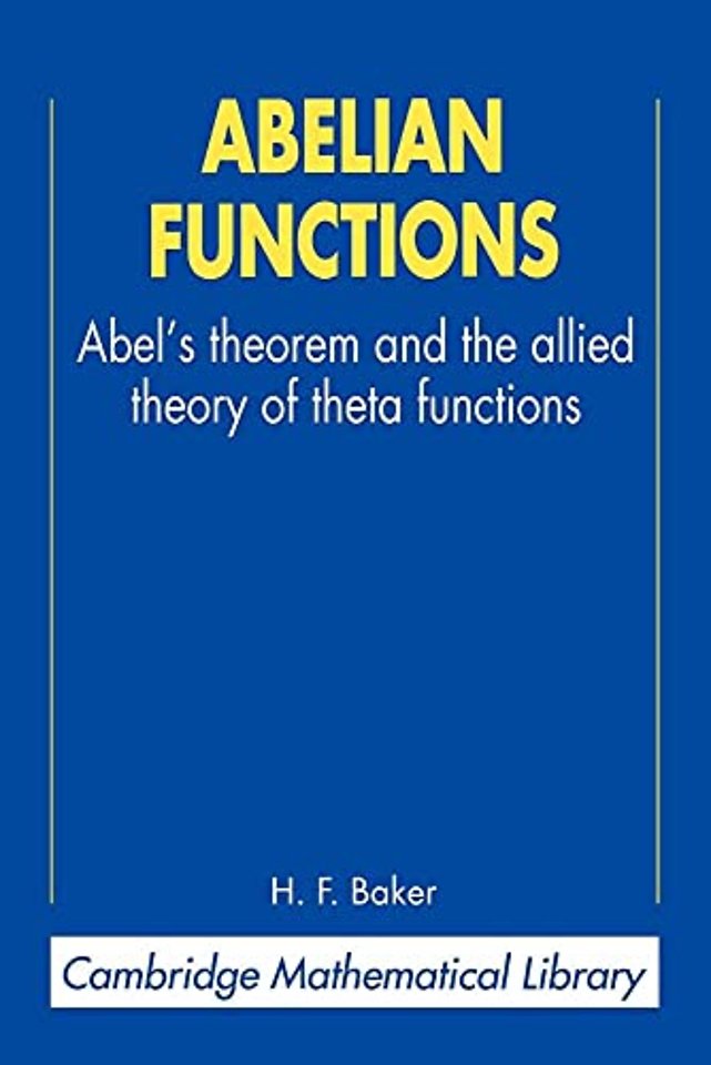 Abelian Functions
