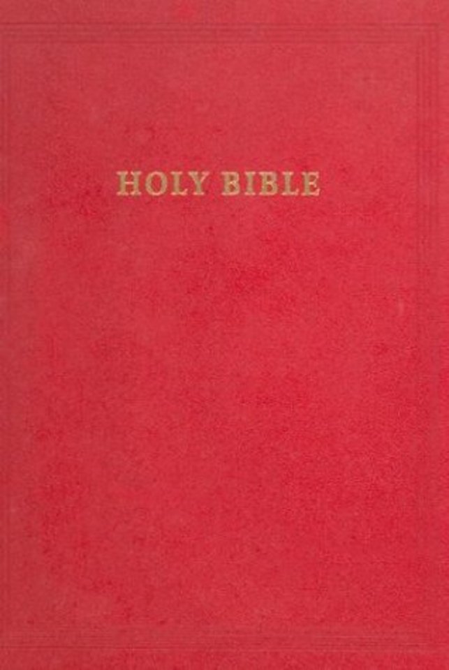 REB Lectern Bible with Apocrypha, Red Goatskin Leather over Boards, RE936:TAB