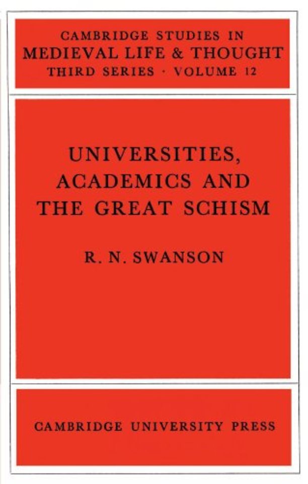 Universities, Academics and the Great Schism