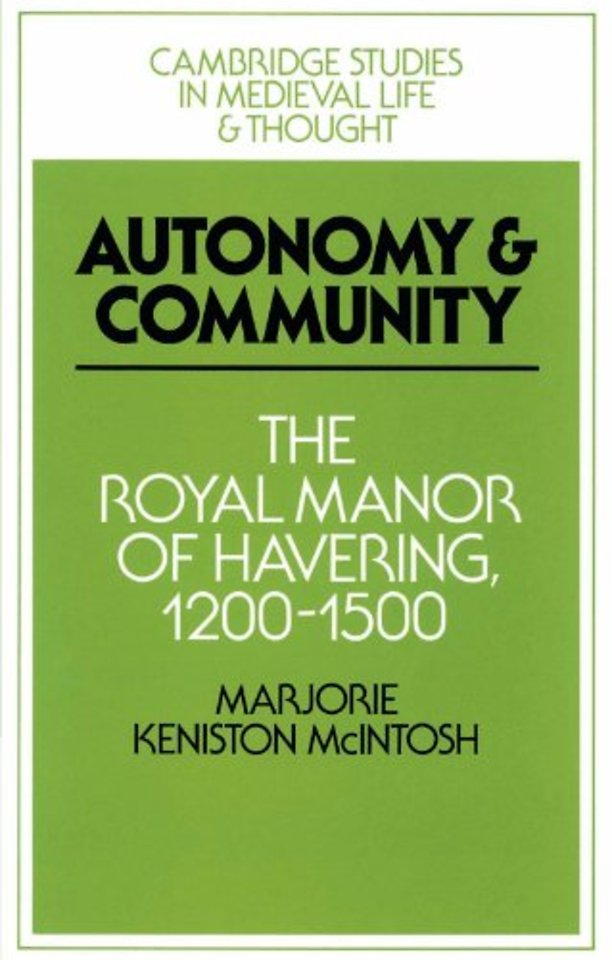 Autonomy and Community