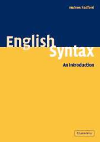 English Syntax