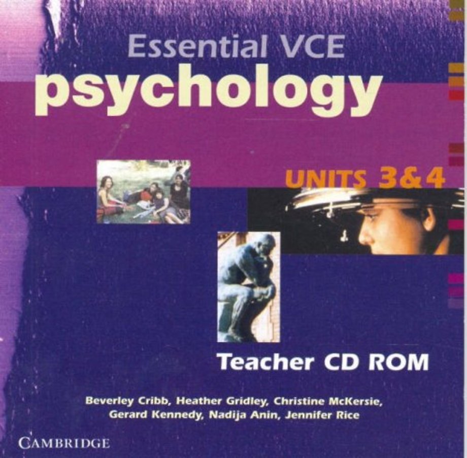 Essential VCE Psychology Units 3 and 4 Teachers CD-Rom