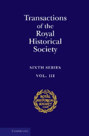 Transactions of the Royal Historical Society: Volume 3
