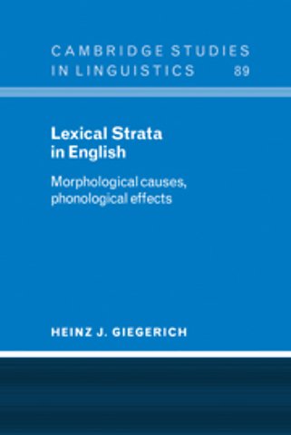 Lexical Strata in English
