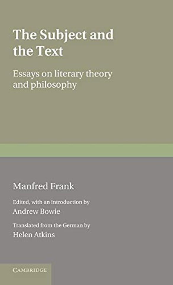 The Subject and the Text