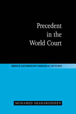 Precedent in the World Court