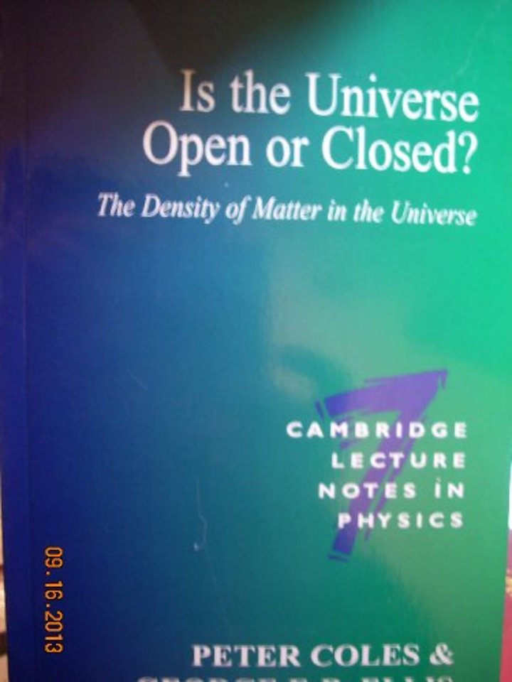 Is the Universe Open or Closed?