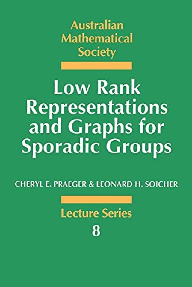 Low Rank Representations and Graphs for Sporadic Groups