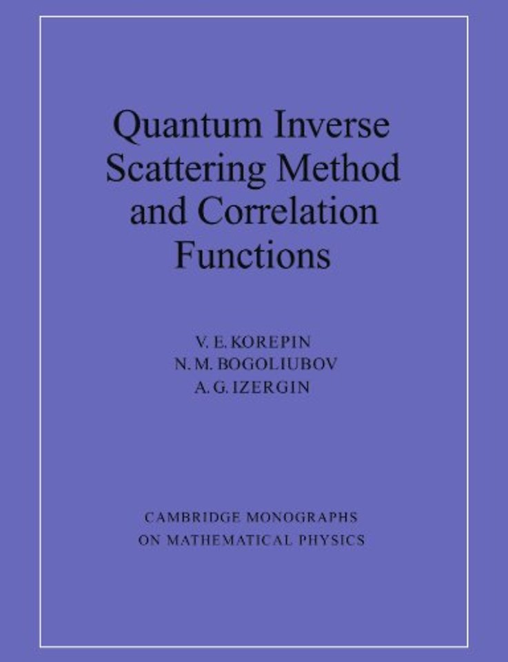 Quantum Inverse Scattering Method and Correlation Functions