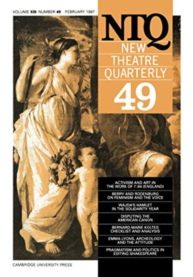 New Theatre Quarterly 49: Volume 13, Part 1