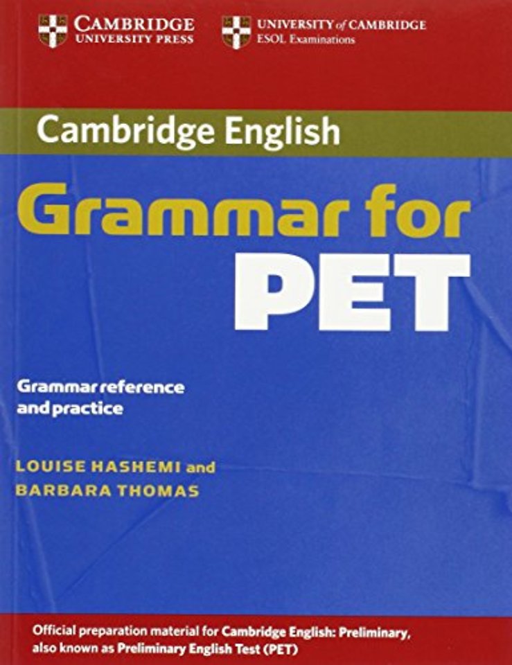 Cambridge Grammar for PET without Answers