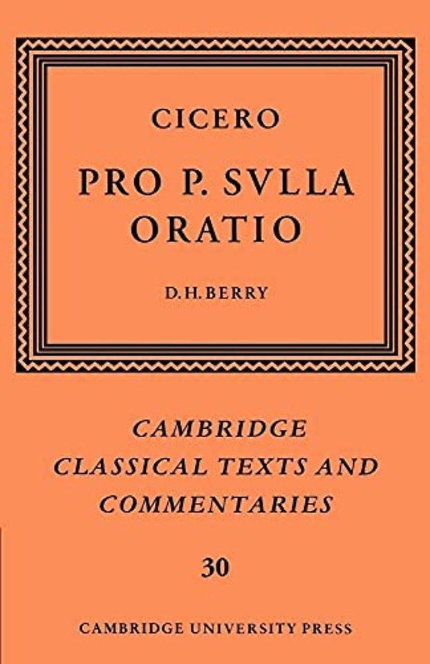 Cicero: Pro P. Sulla oratio