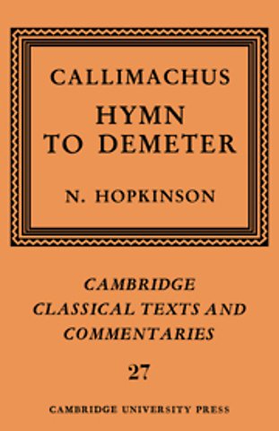 Callimachus: Hymn to Demeter