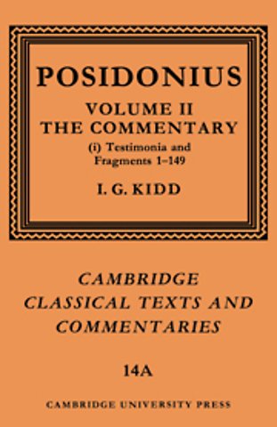 Posidonius: Volume 2, Commentary, Part 1