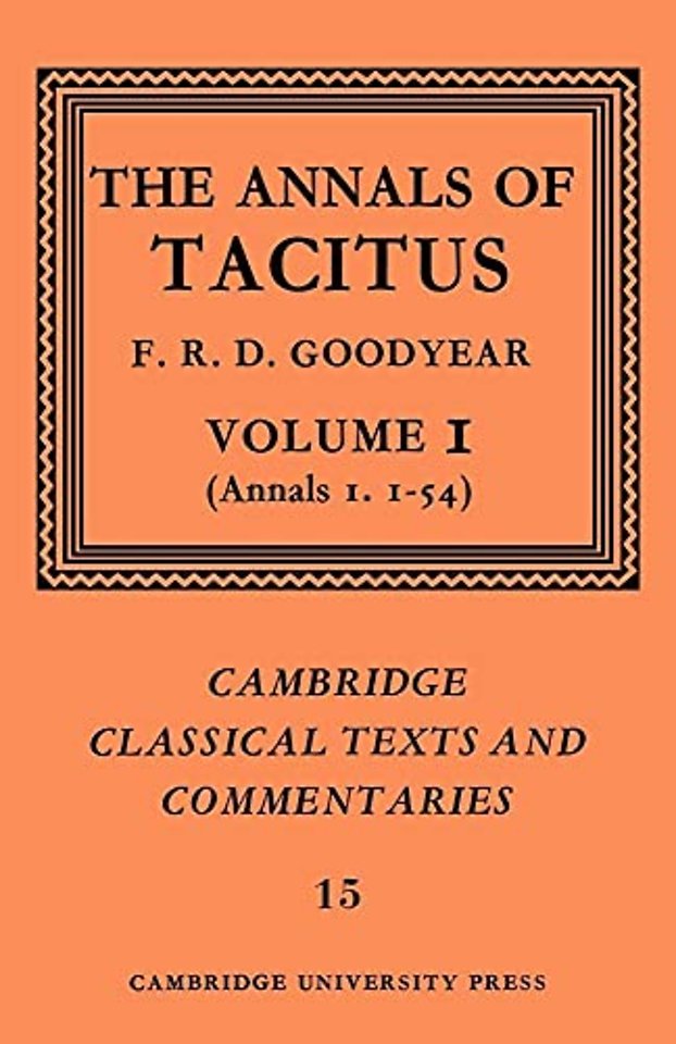 The Annals of Tacitus: Volume 1, Annals 1.1-54