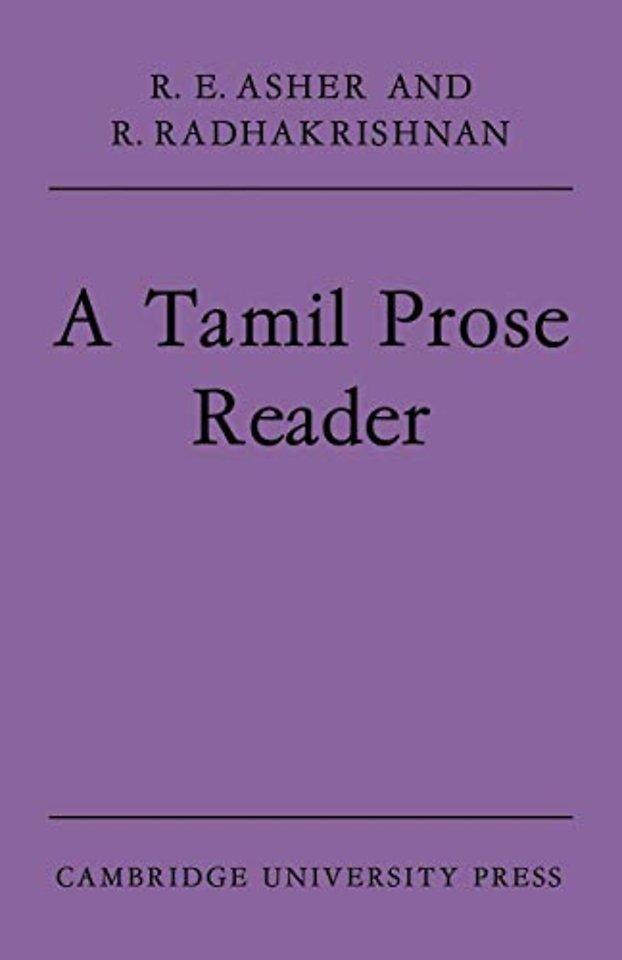 A Tamil Prose Reader