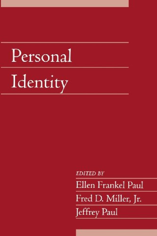 Personal Identity: Volume 22, Part 2