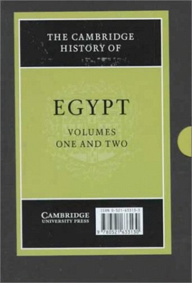 The Cambridge History of Egypt 2 Volume Set