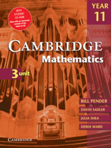 Cambridge 3 Unit Mathematics Year 11 with CD-ROM