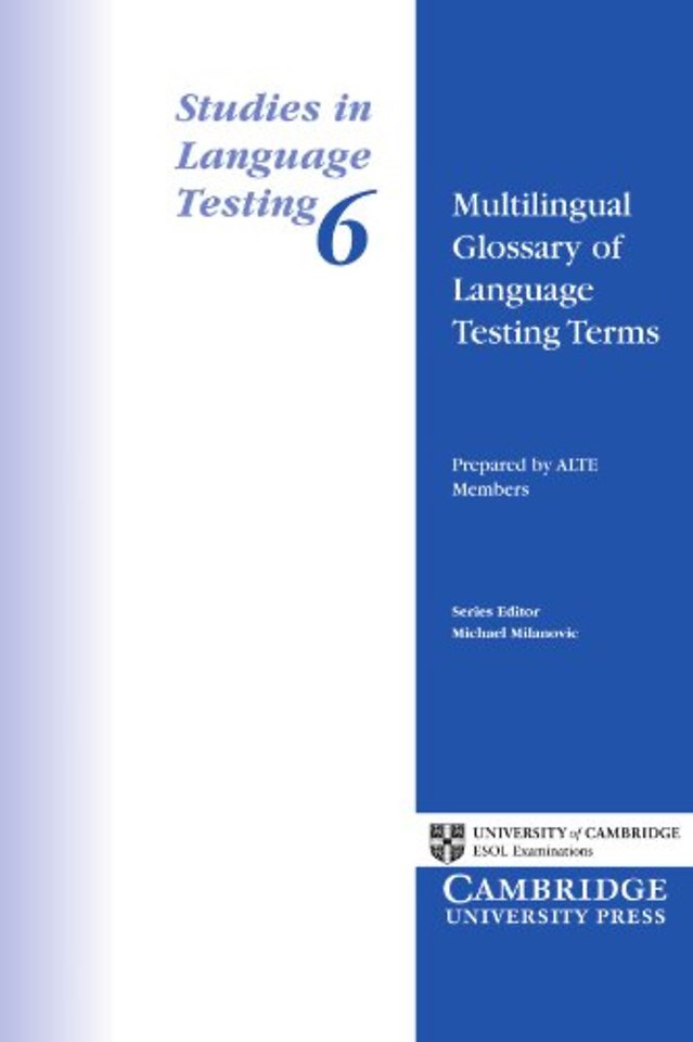 Multilingual Glossary of Language Testing Terms