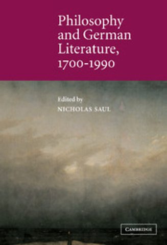 Philosophy and German Literature, 1700–1990