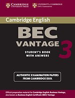 Cambridge BEC Vantage 3 Student's Book with Answers