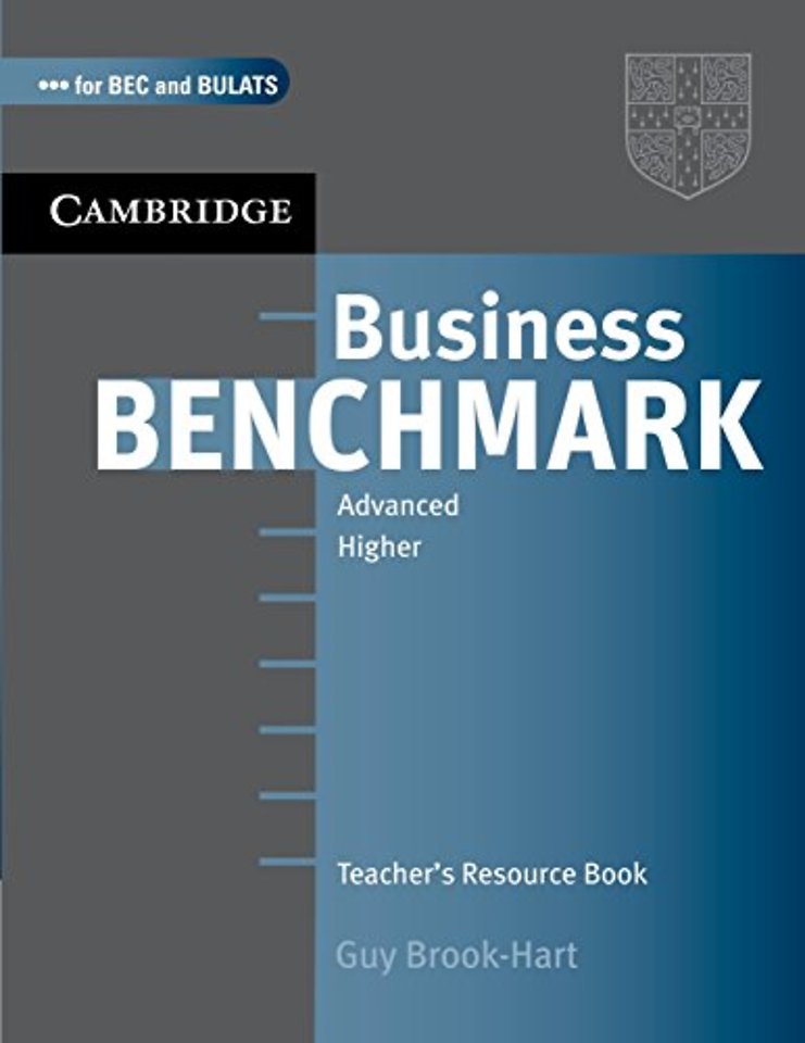 Business Benchmark Advanced Teacher's Resource Book