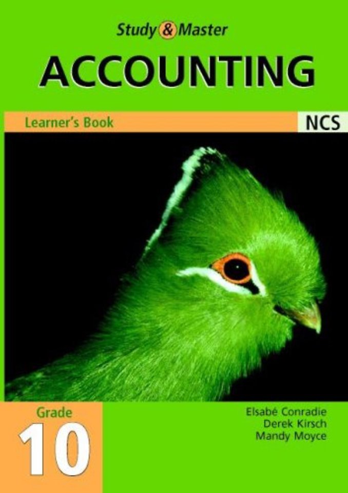 Study and Master Accounting Grade 10 Learner's Book