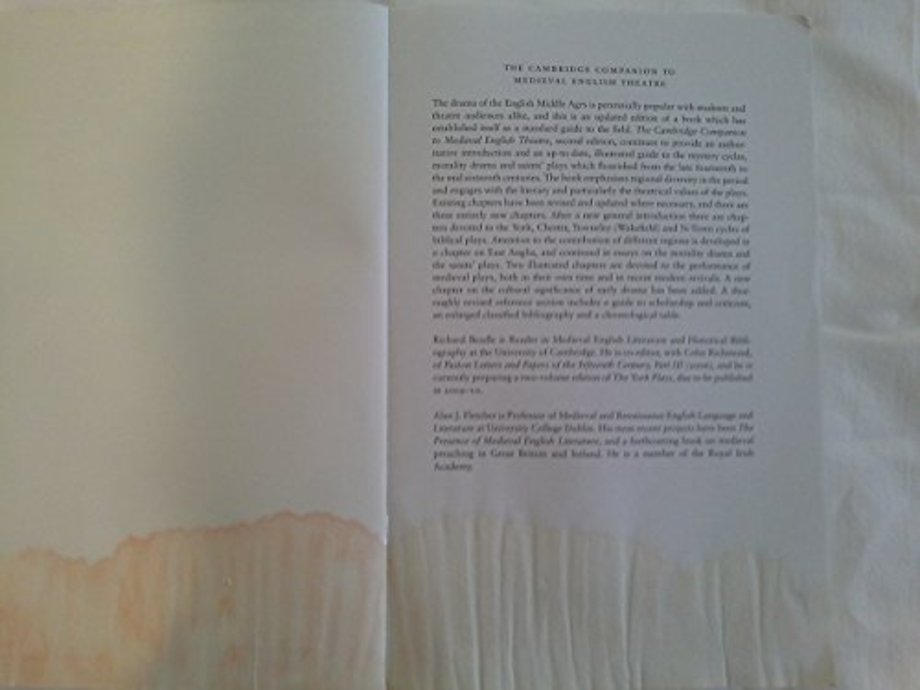 The Cambridge Companion to Medieval English Theatre