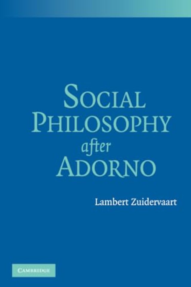 Social Philosophy after Adorno