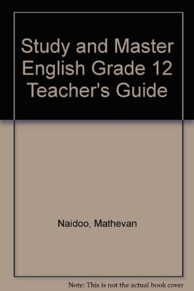 Study and Master English Grade 12 Teacher's Guide