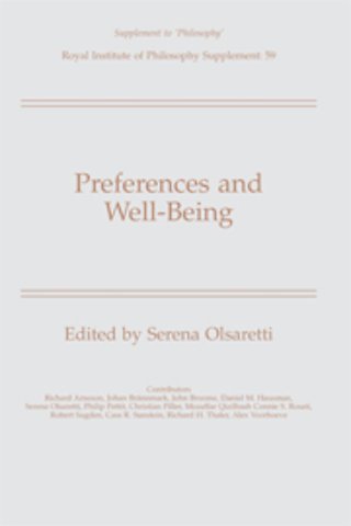 Preferences and Well-Being