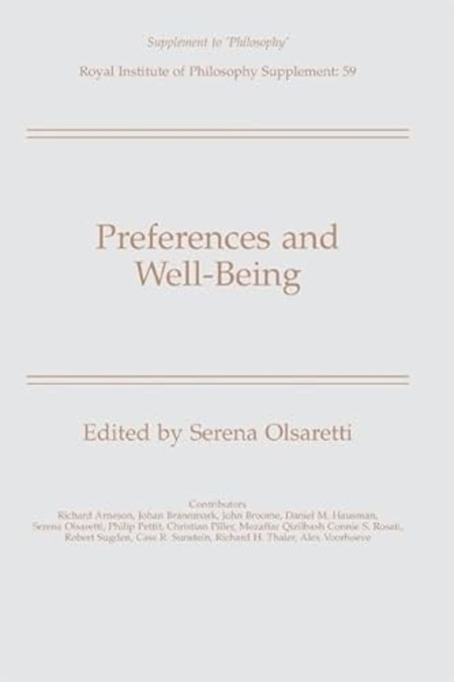 Preferences and Well-Being