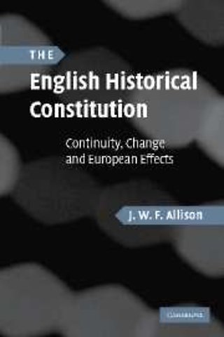 The English Historical Constitution
