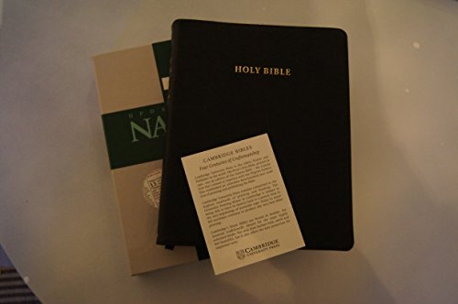 NASB Aquila Wide Margin Reference Bible, Black Goatskin Leather Edge-lined, Red-letter Text, NS746:XRME