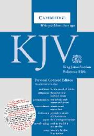 KJV Personal Concord Reference Edition KJ462:XR grey imitation leather