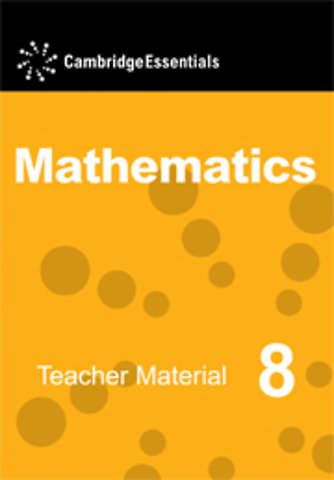 Cambridge Essentials Mathematics Year 8 Teacher Material CD-ROM