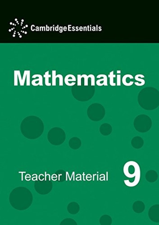 Cambridge Essentials Mathematics Year 9 Teacher Material CD-ROM