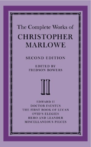 The Complete Works of Christopher Marlowe 2 Volume Paperback Set