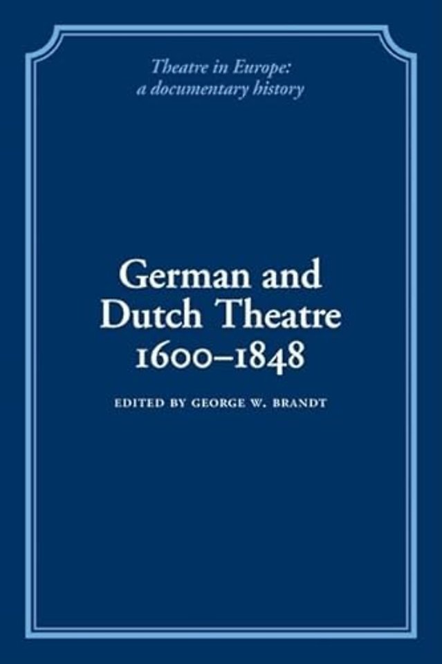 Theatre in Europe 8 Volume Paperback Set