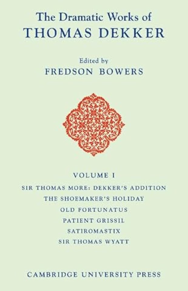 The Dramatic Works of Thomas Dekker 8 Volume Paperback Set