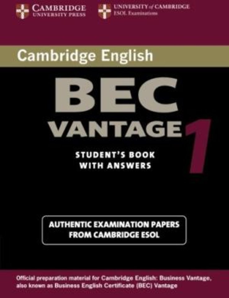 Cambridge BEC Vantage 1 Cambridge BEC Vantage 1